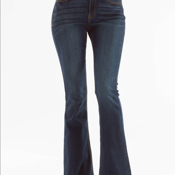 kancan white flare jeans